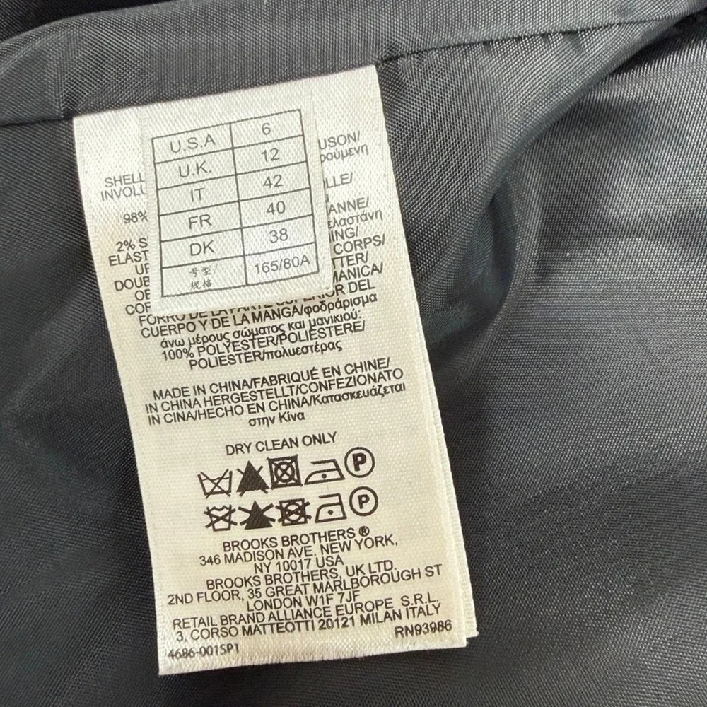 Brooks Brothers Women's Corduroy Blazer Jacket Size 6 Gray Stretch Classic‎